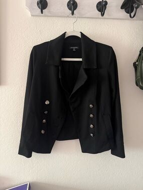 Black Notations Women's Blazer Jacket